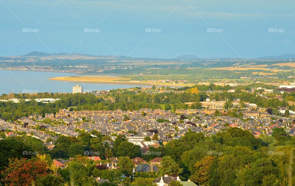 Edinburgh City. View off Edinburgh City from Arthur Seat