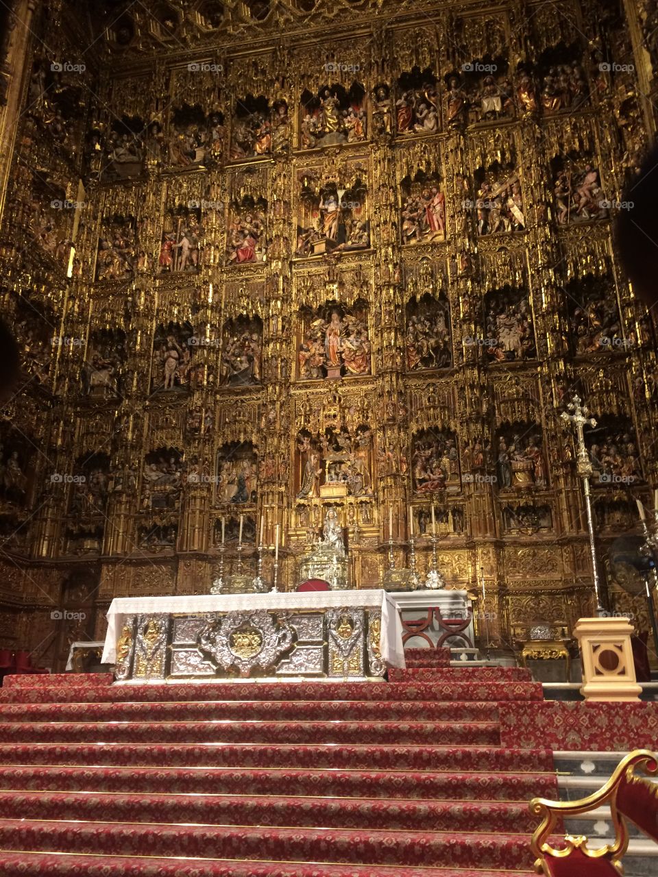 Altar in Seville Cathedral, Spain 