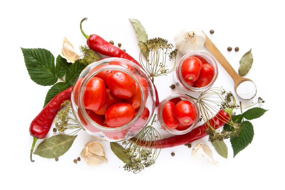 Preparation on tomato sauce