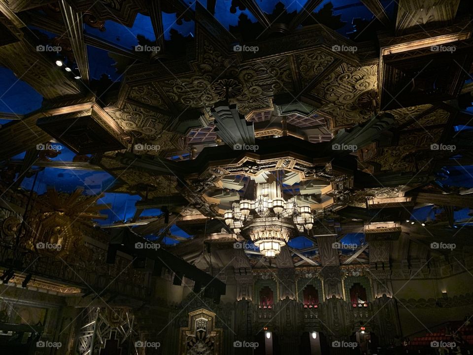 Theatre ornate ceiling 