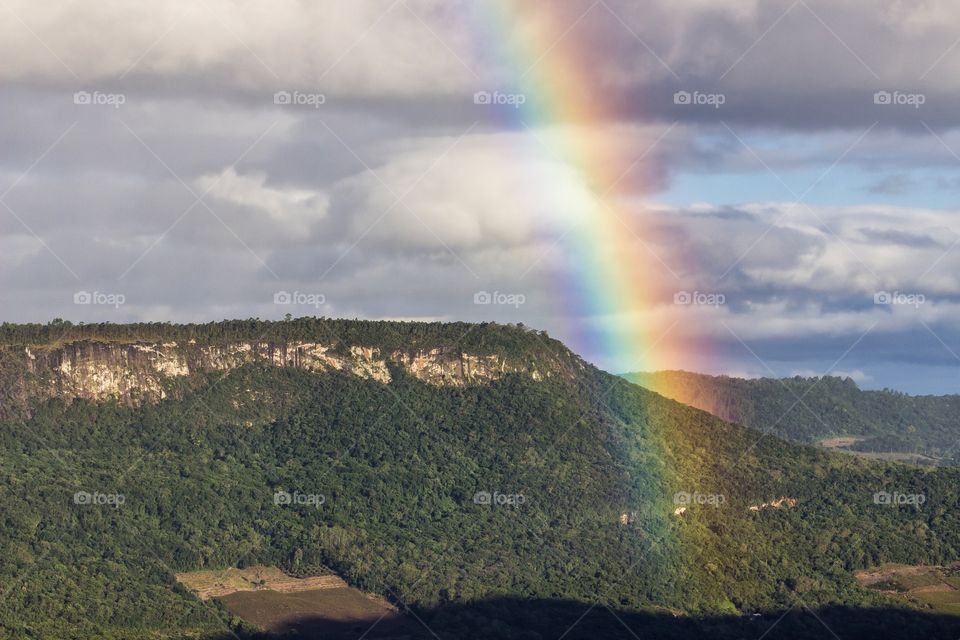 Rainbow in the hills