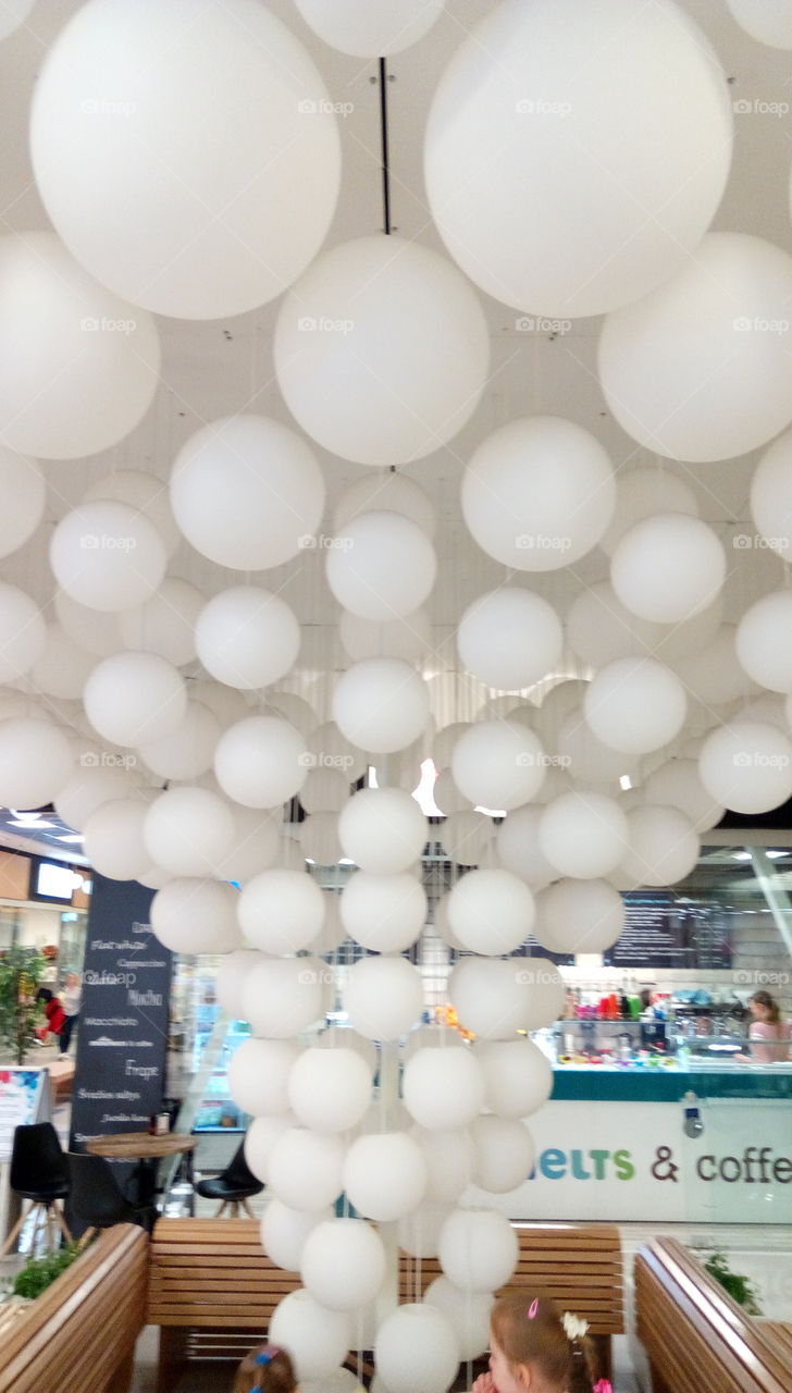 Tower of light balls