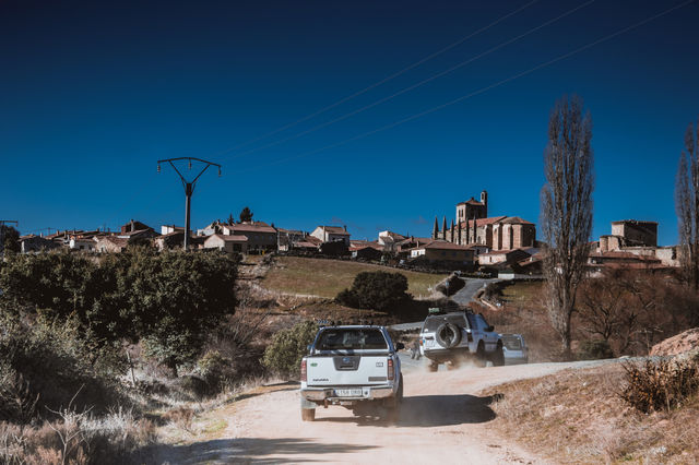 Cars arriving to the Village 