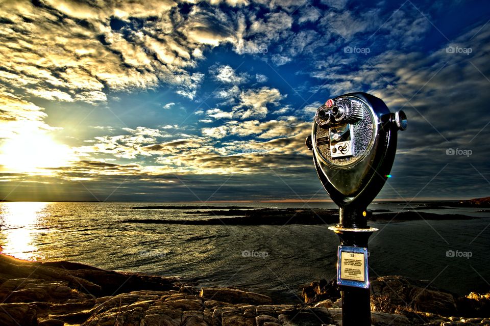 Overlooking the ocean 