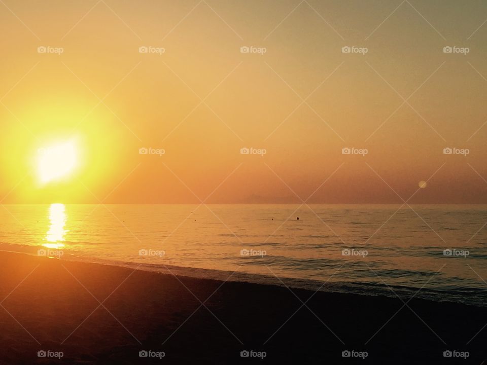 Sun and moon in Creta