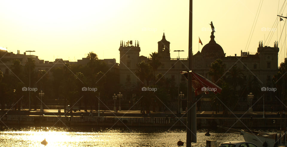 Sunset in Barcelona