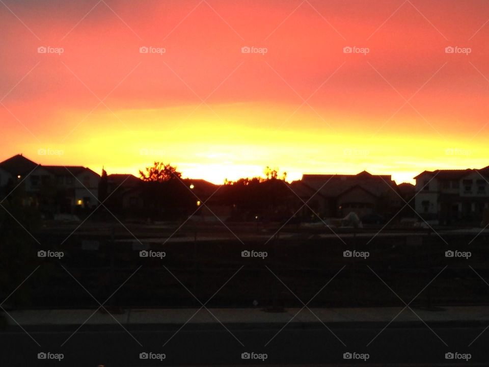 Sunrise over Elk Grove, CA