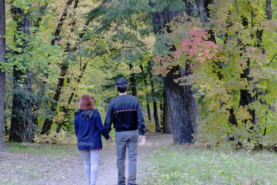 Spending together as a couple outdoors