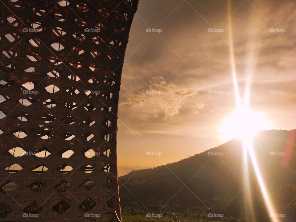 Watching the Sun set peacefully