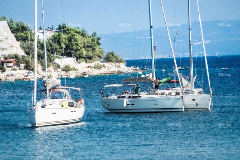 Boats in Croatian bay