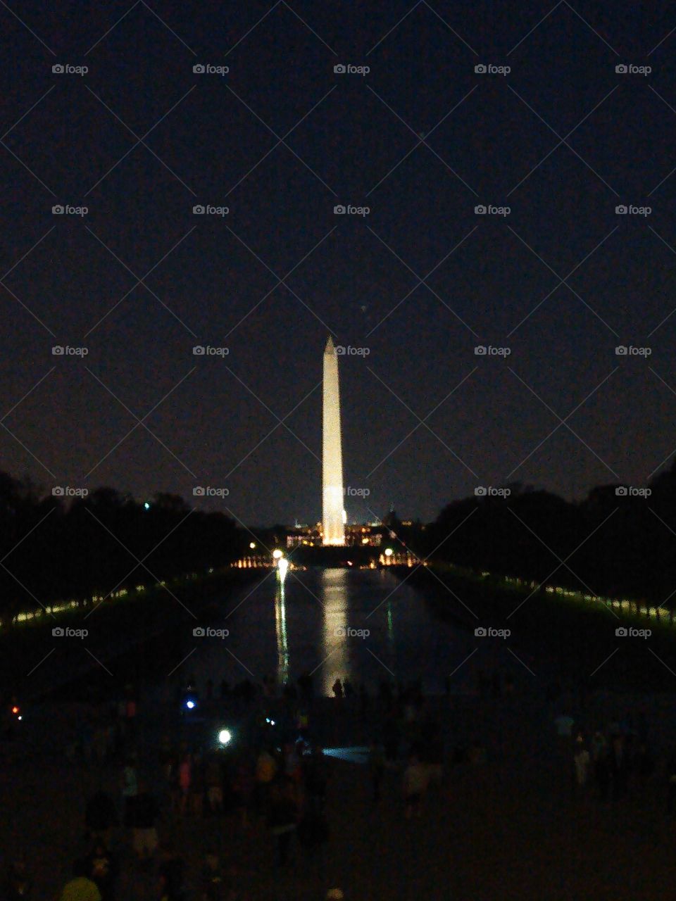 night in DC. Washington memorial may 2015