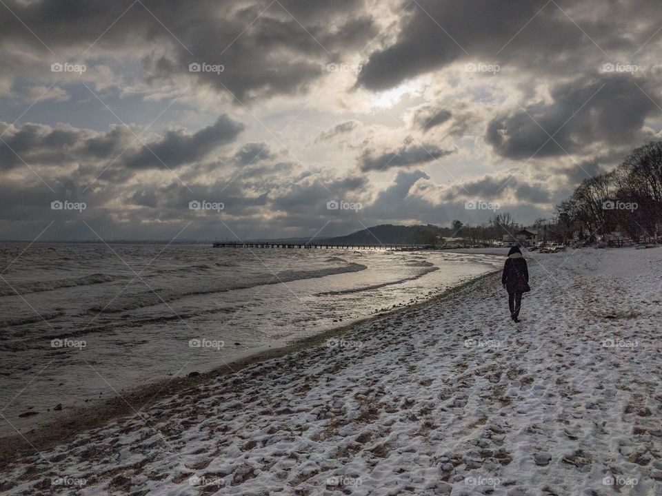 Winter on the beach