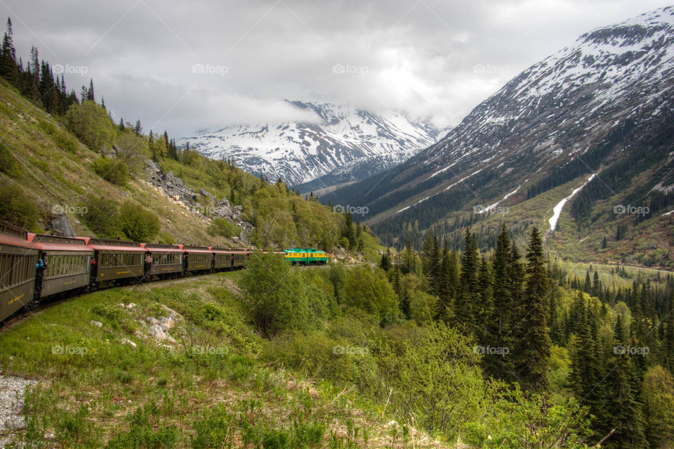 Railroad tracks in Alaska 