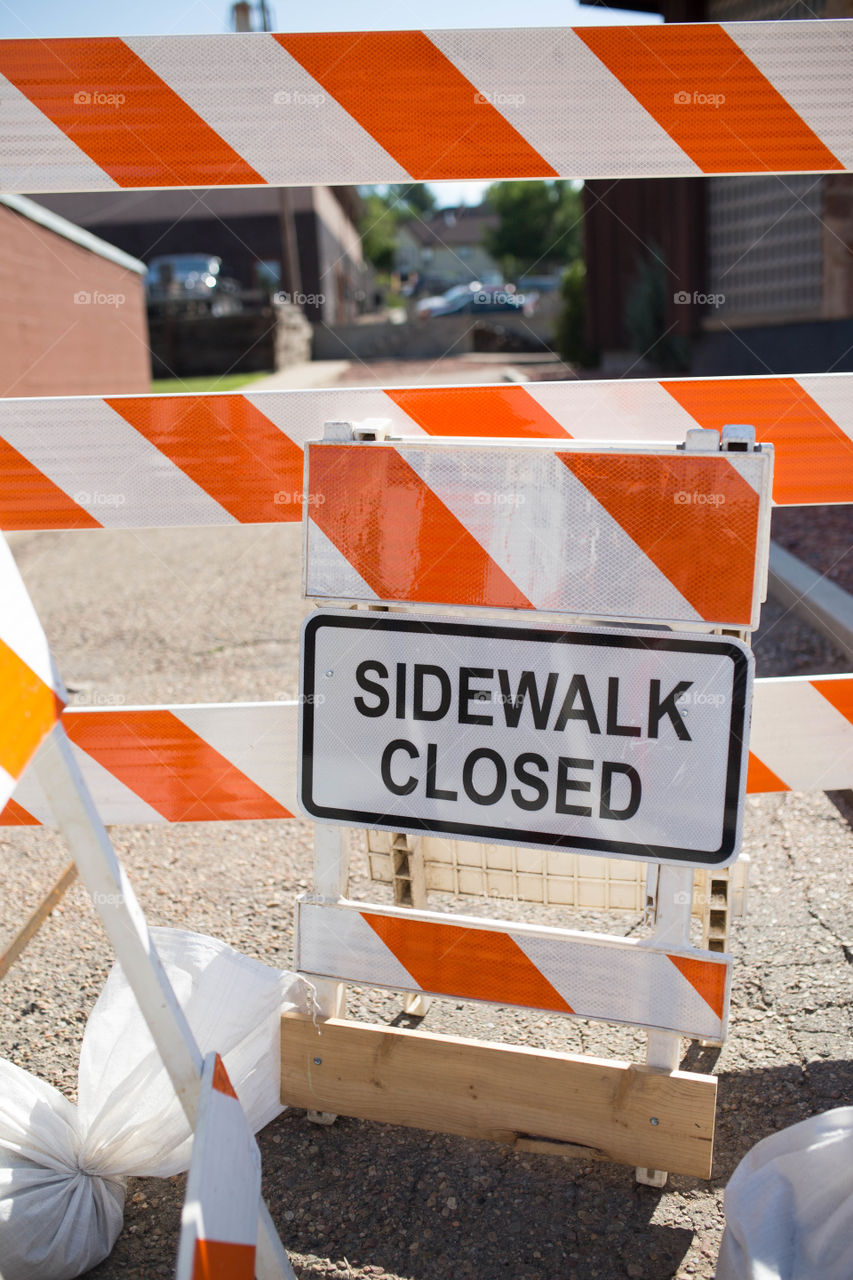 sidewalk closed