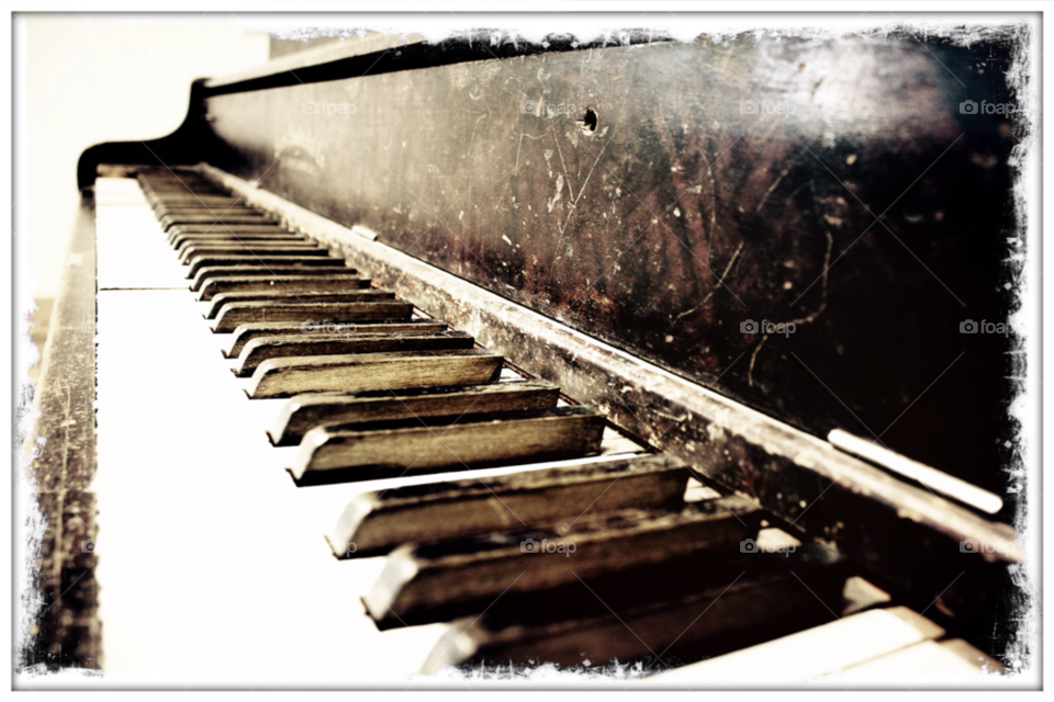 white black keyboard abandoned by stevehardley7
