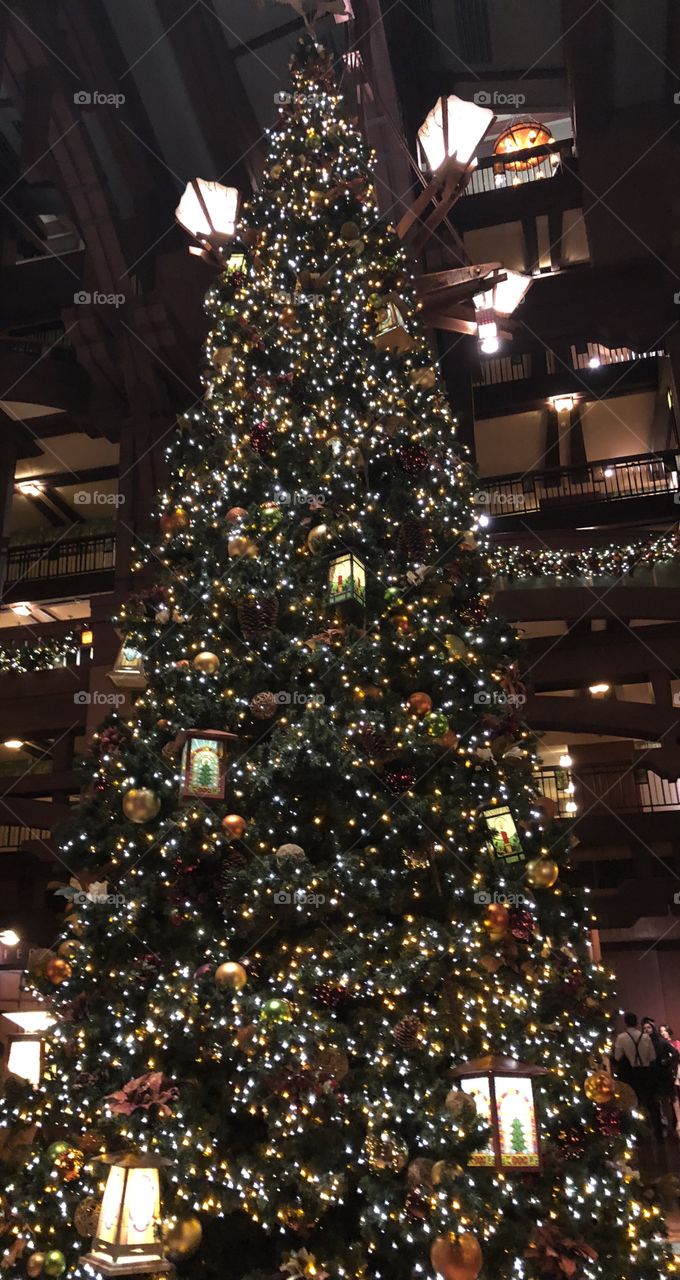 The Grand Californian Hotel Christmas Tree