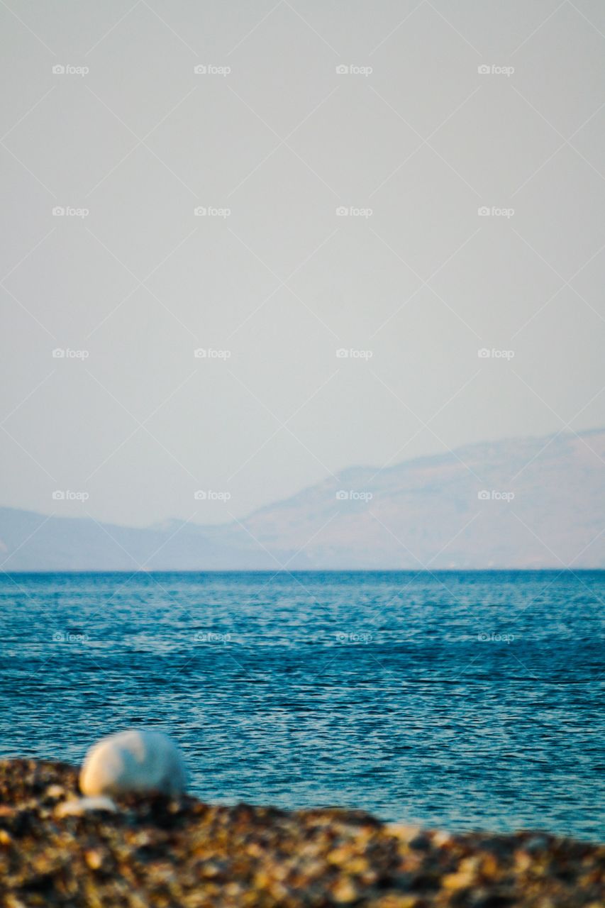 Seaside . Seaside photo in a beach of Rhodos island Greece 