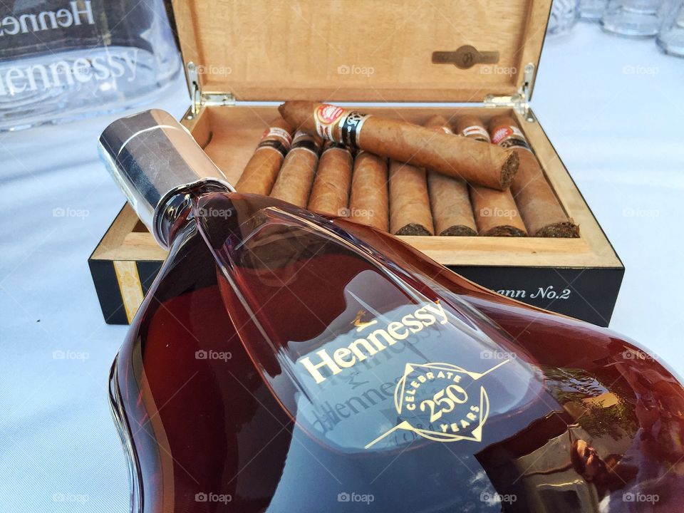 Cognac and cigar 