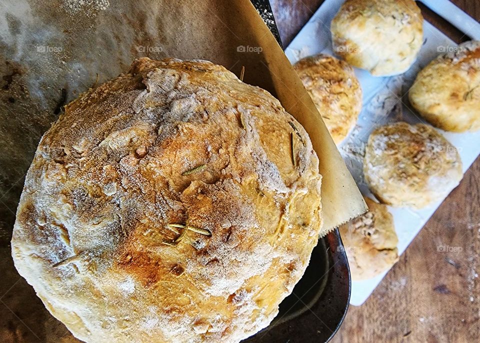 Rosemary parmesan artisan loaf.