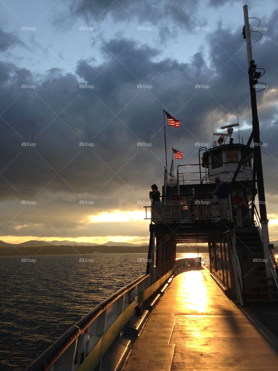 Ferry across Lake Champlain, New York/Vermont