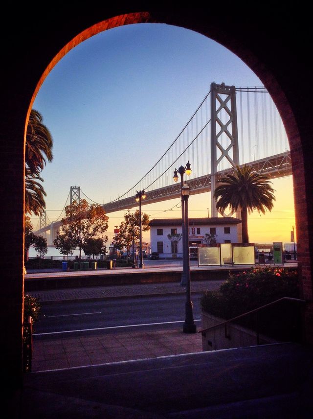Sunrise bay bridge