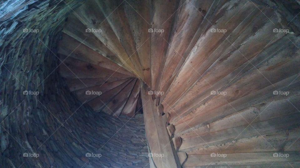 Inside the lighthouse