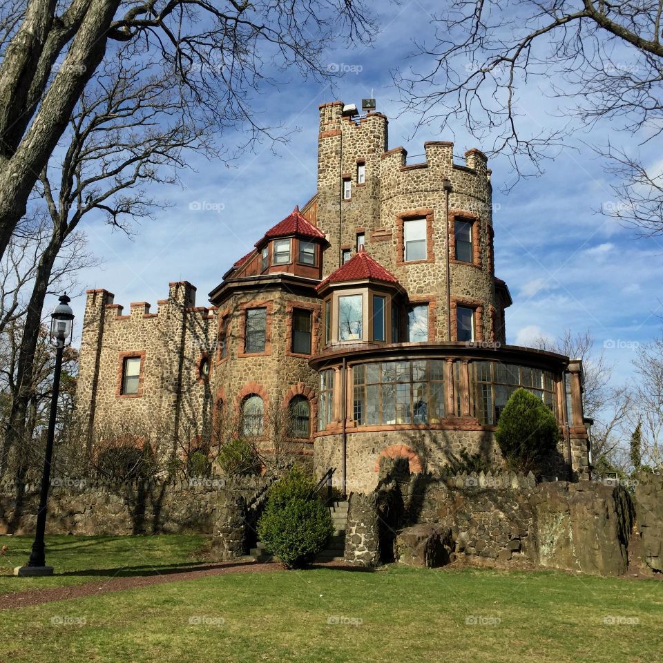 Kip's Castle on a sunny spring day