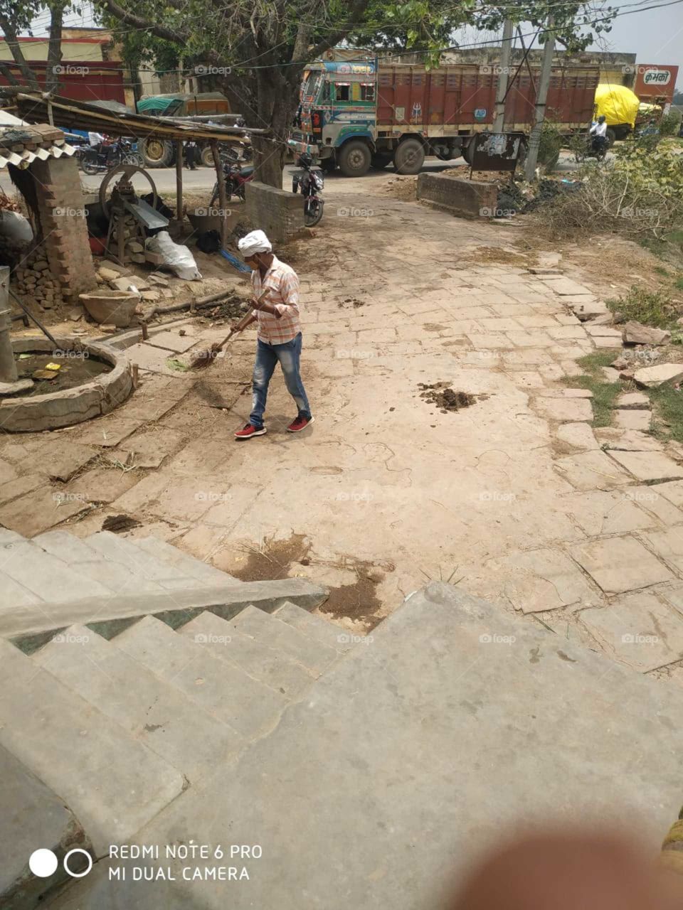 UP India Chakia Chandauli Rural Development Cleanliness Work