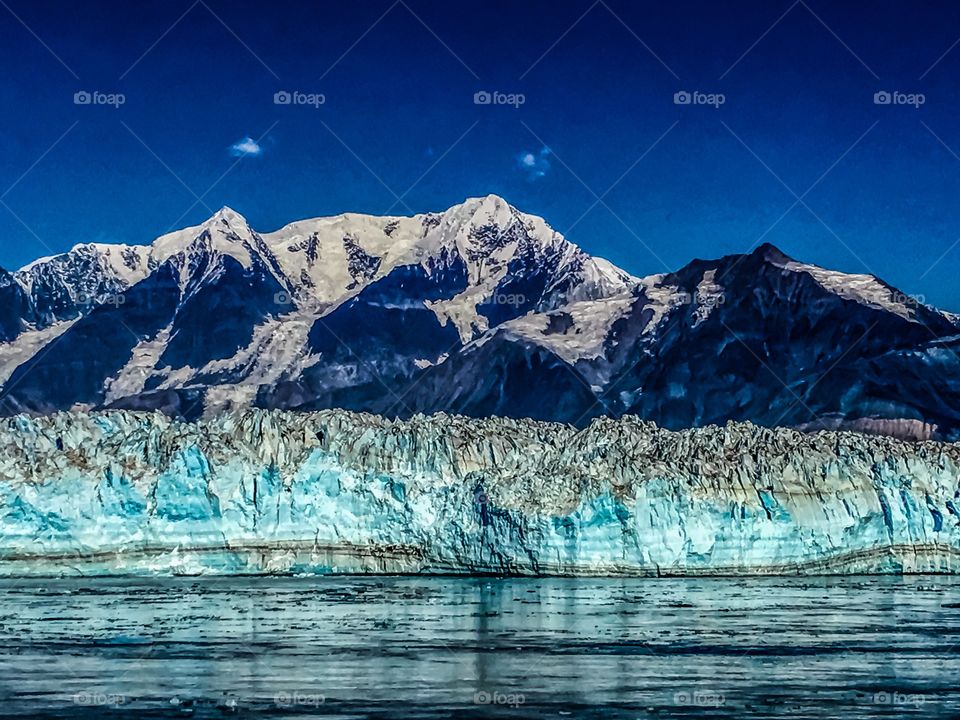 Hubbard Glacier layers of Blue & White 