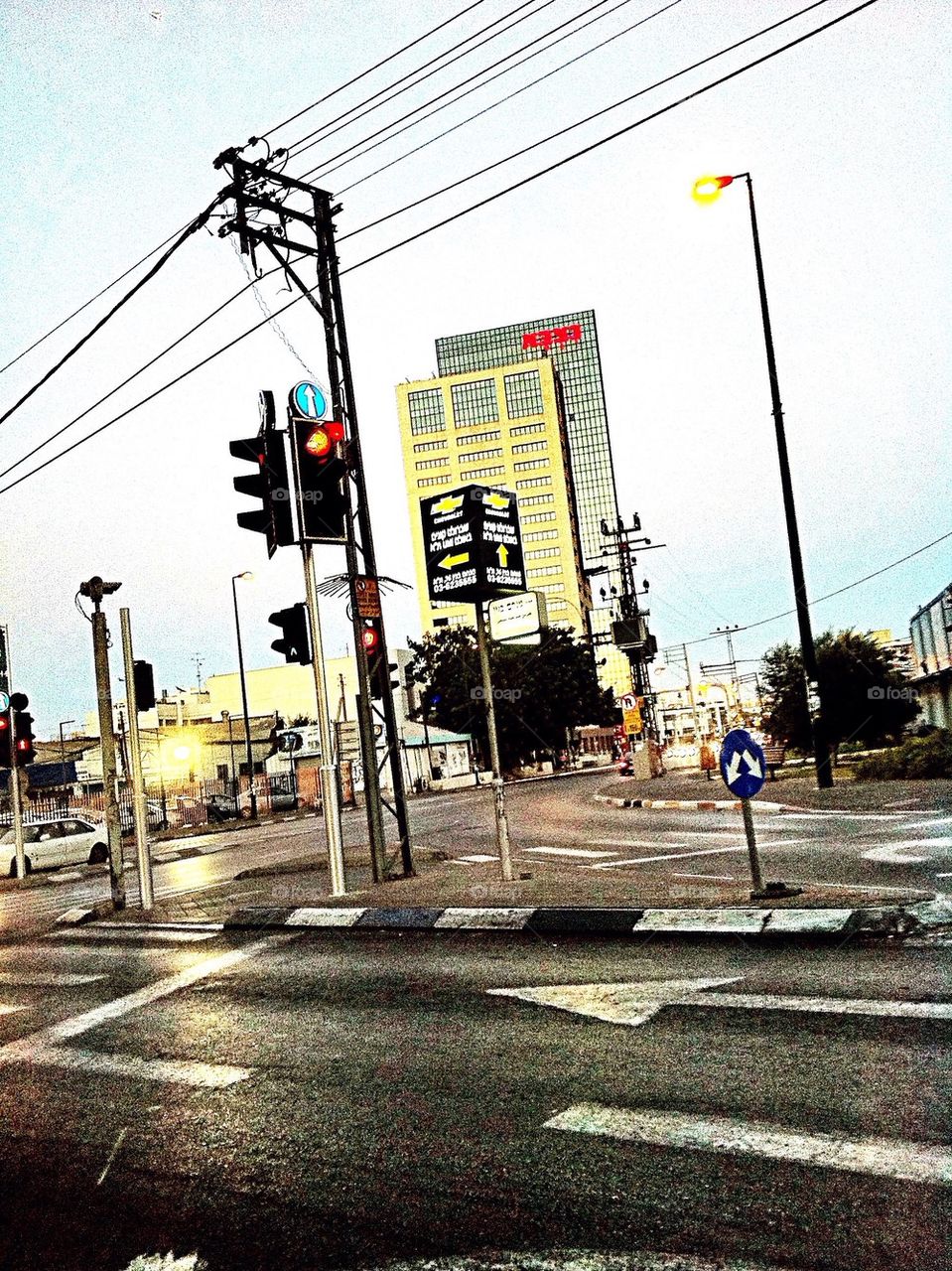 Traffic lights tel aviv 