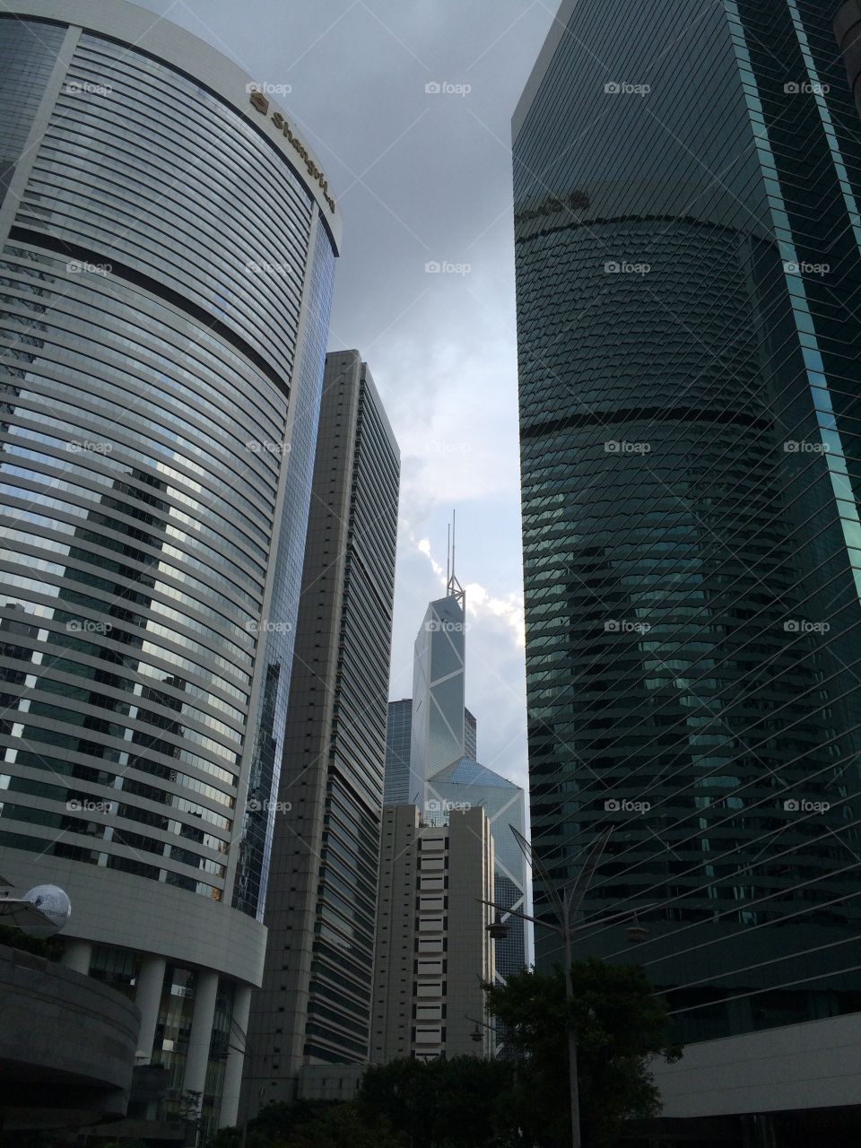 Skyscrapers. Hong Kong skyscrapers