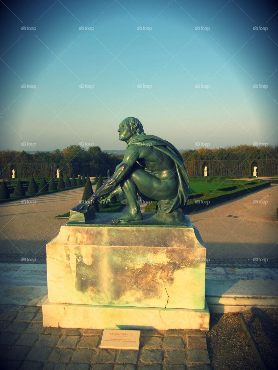Palace of Versailles ~le remouleur statue ~ Paris France