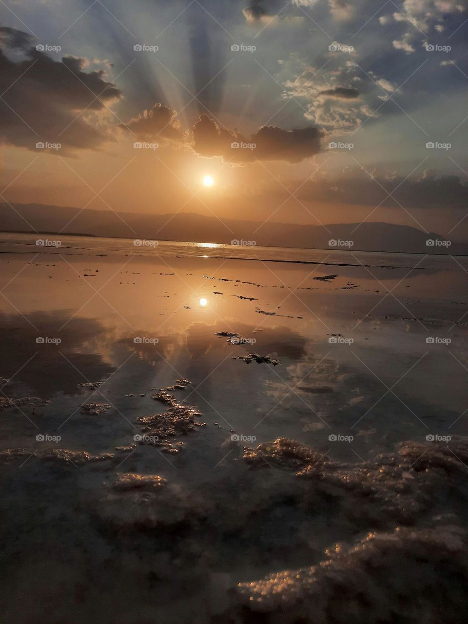 dead sea sunrise
