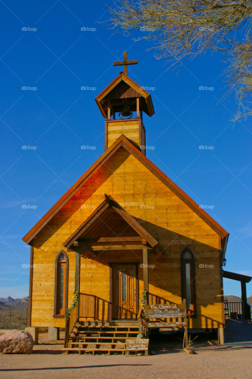 phoenix arizona landscape mountain church by cmosphotos