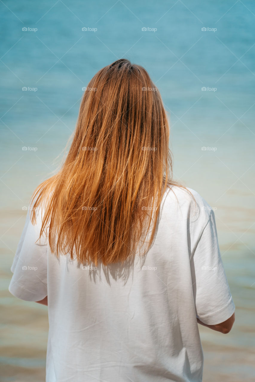 Just you and the sea on a warm summer day.