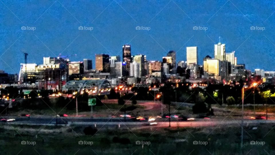 nights arrival over Denver