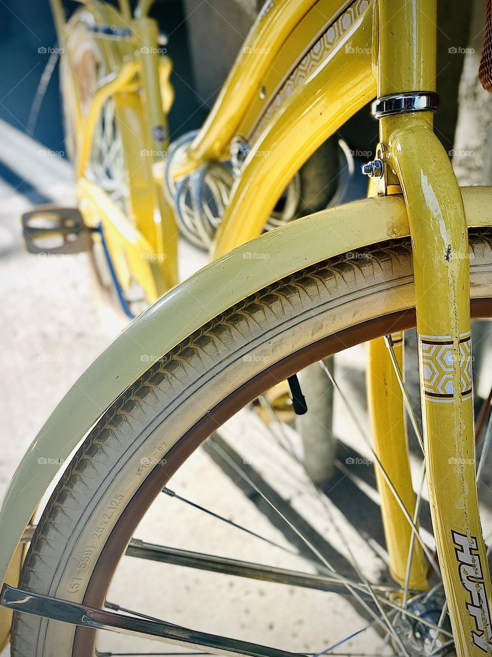 Yellow Bicycle Front