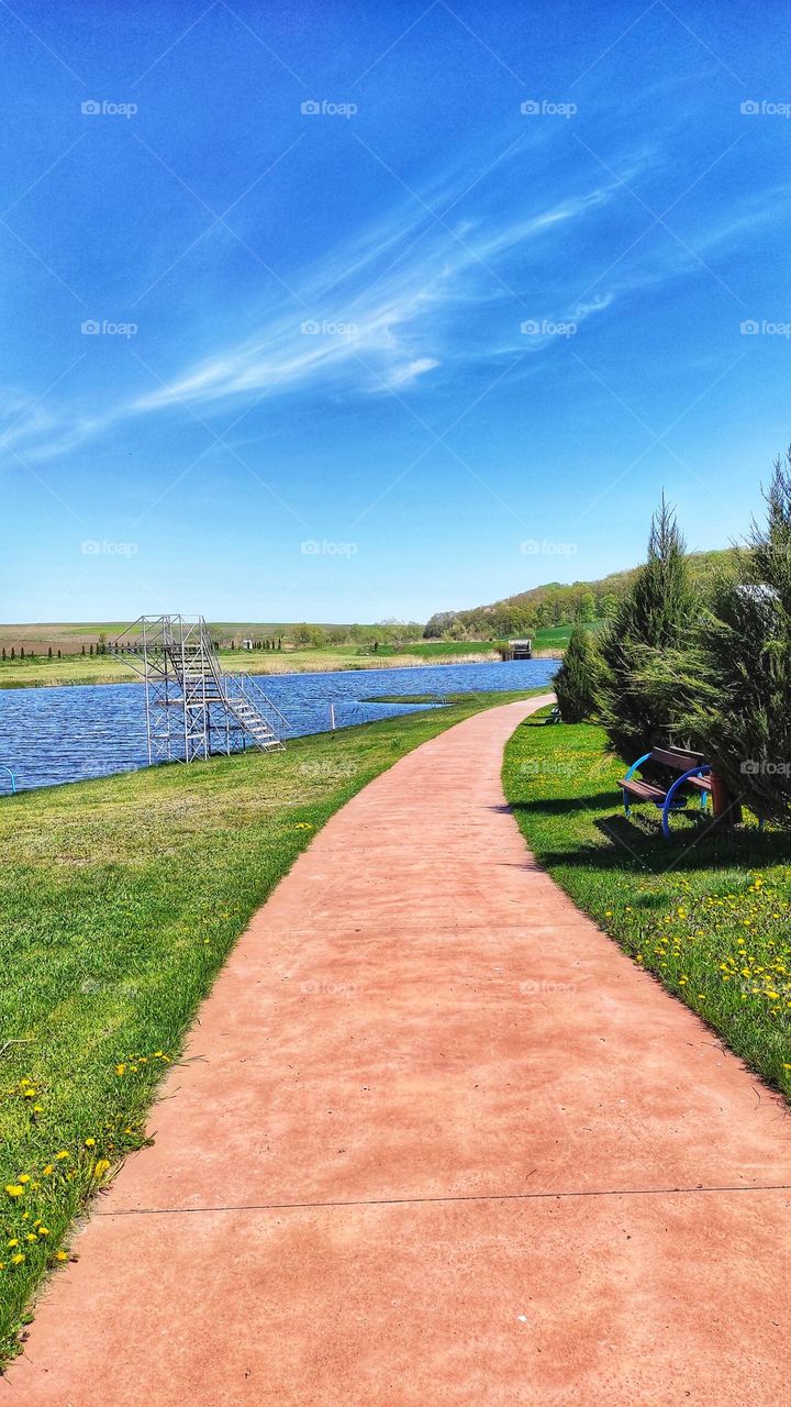 Summer vacation by the lake