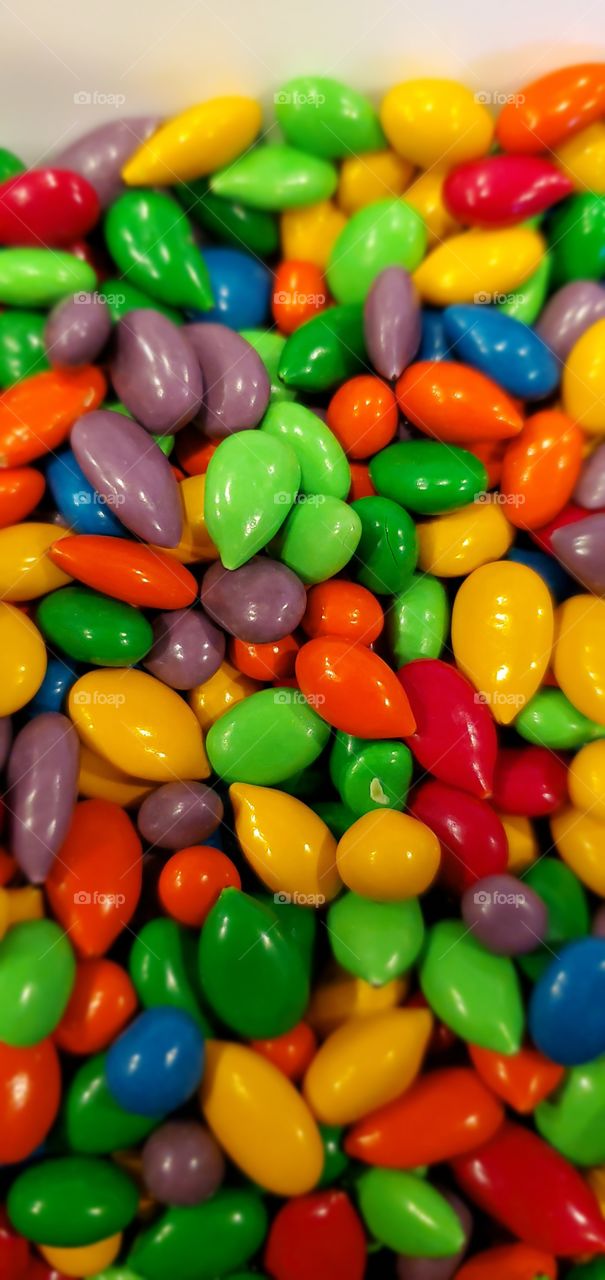 Candy coated sunflower seeds