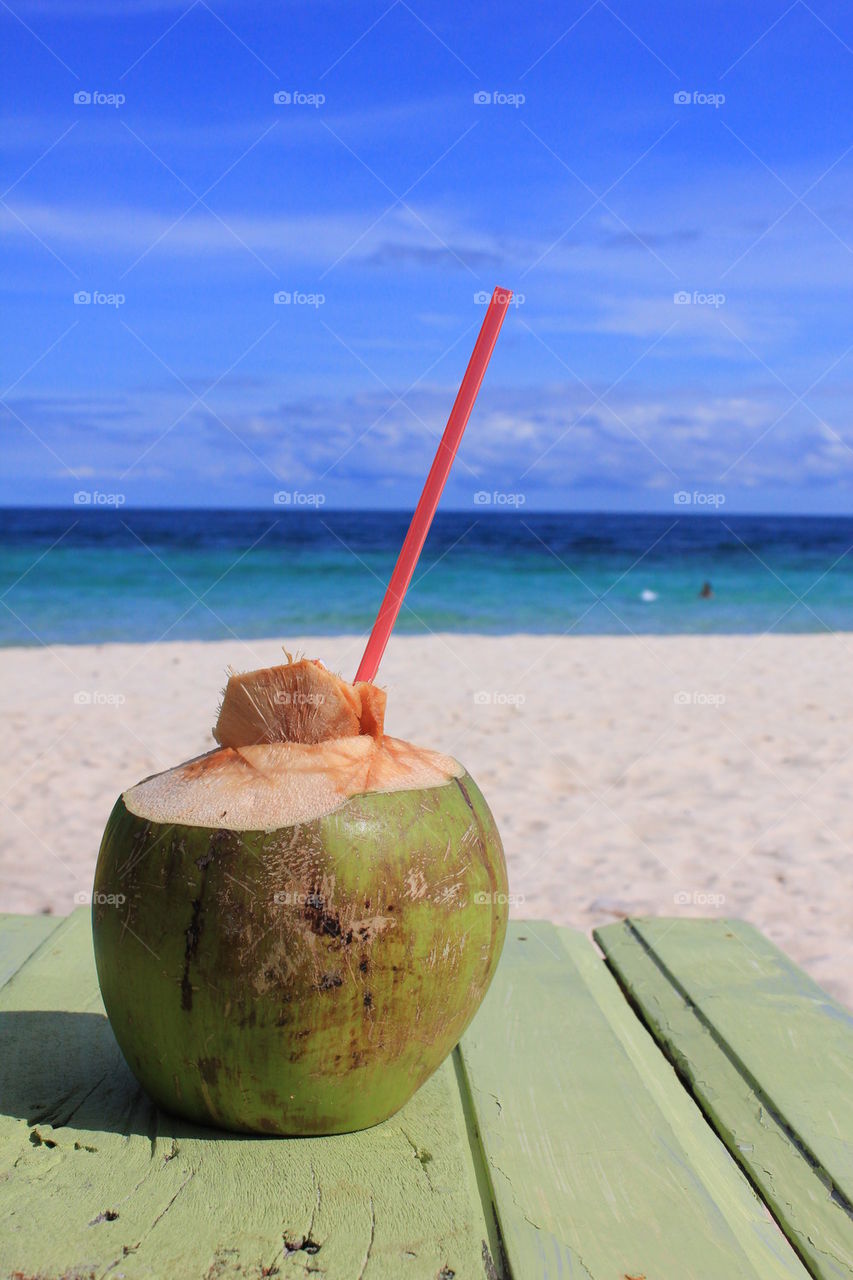 coconut and beach