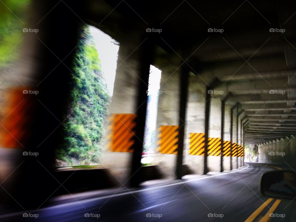 Mountain underpass . Taiwan