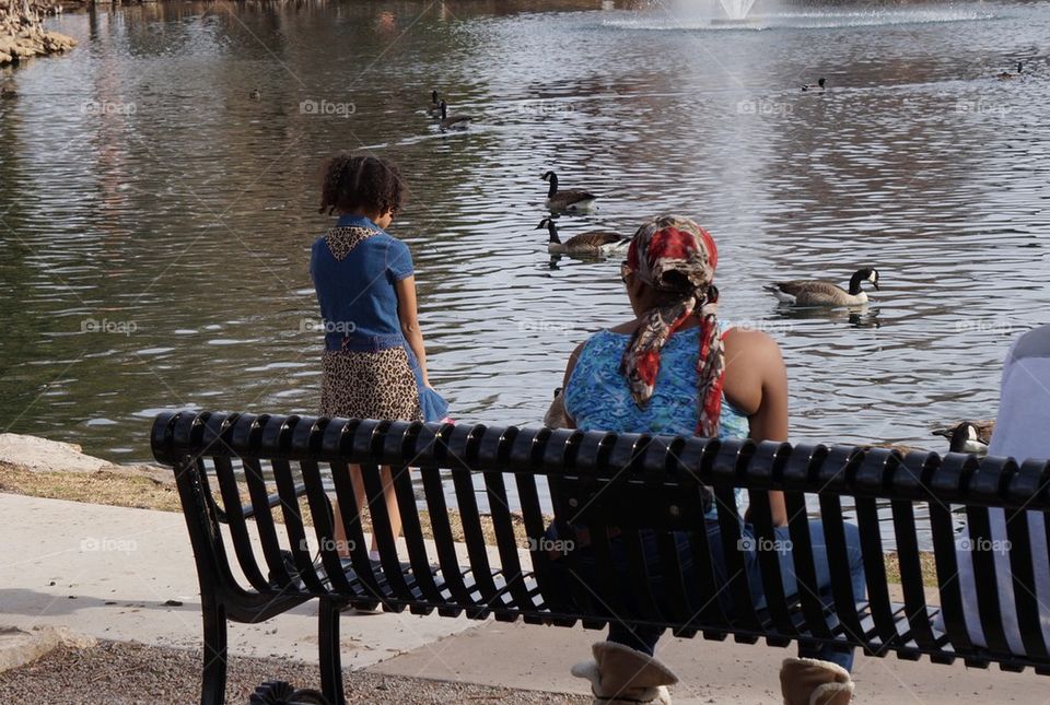 Family time at the park