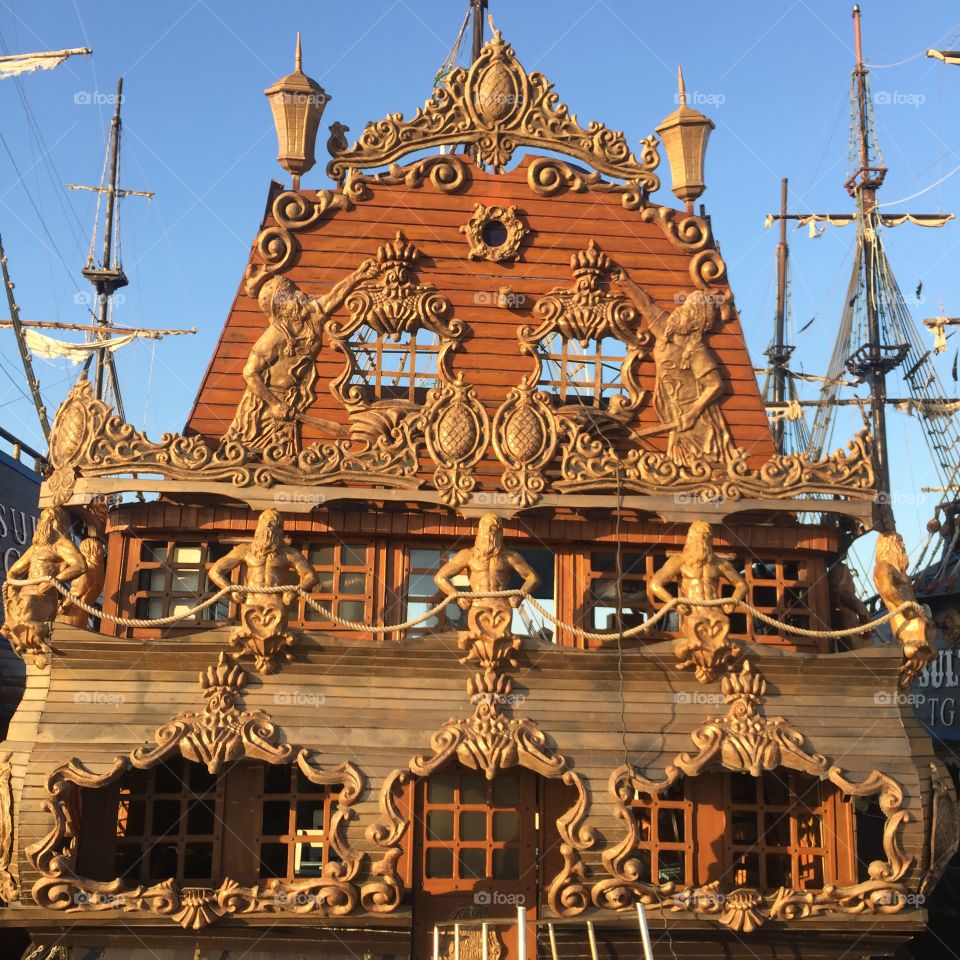 Pirate ship in Yasmine Hammamet marina