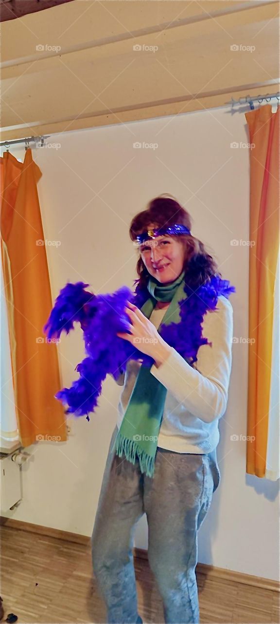 This young lady celebrates carnival in “Bavaria”, Germany during the climax of the season that begins in November, a week in February culminating in “Rose Monday”, “Mardi Gras” or “Fat Tuesday” to end with “Ash Wednesday”. 2024. Hypnotic Productions