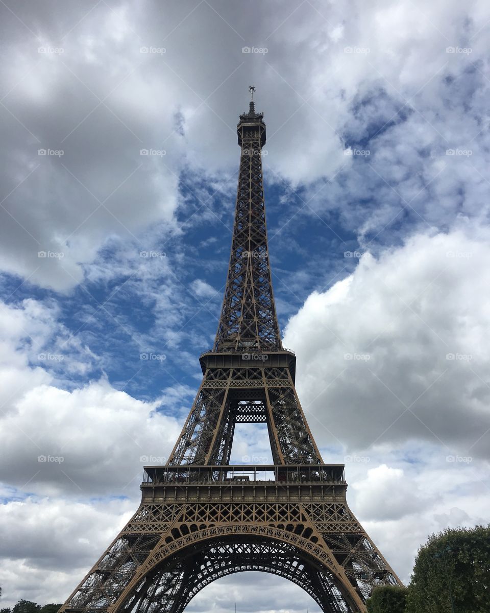 Eiffel Tower in Paris France 