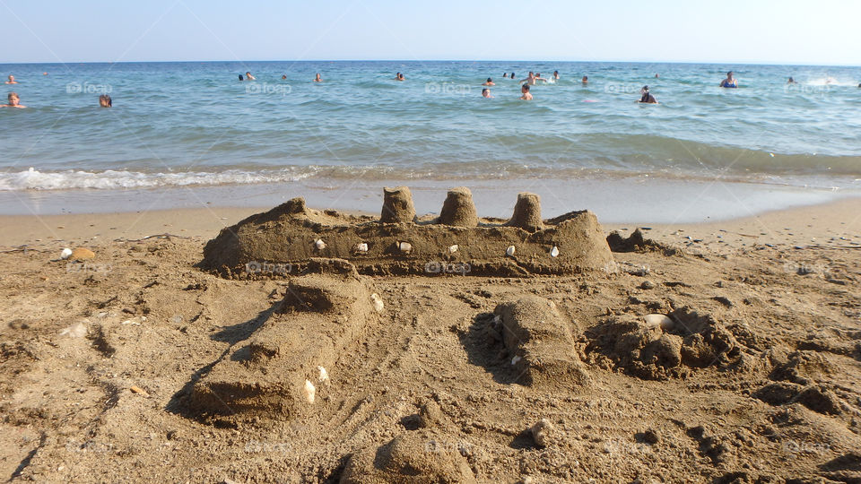 sand boat titanic on the beach