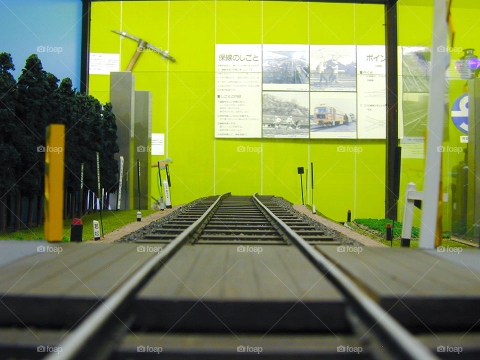 TRAIN MODELS AT TOKYO TRANSPORT MUSEUM JAPAN