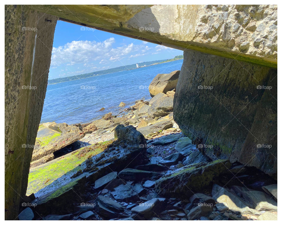 Looking through the old building a lighthouse I do see. The amazing finds on an adventure!