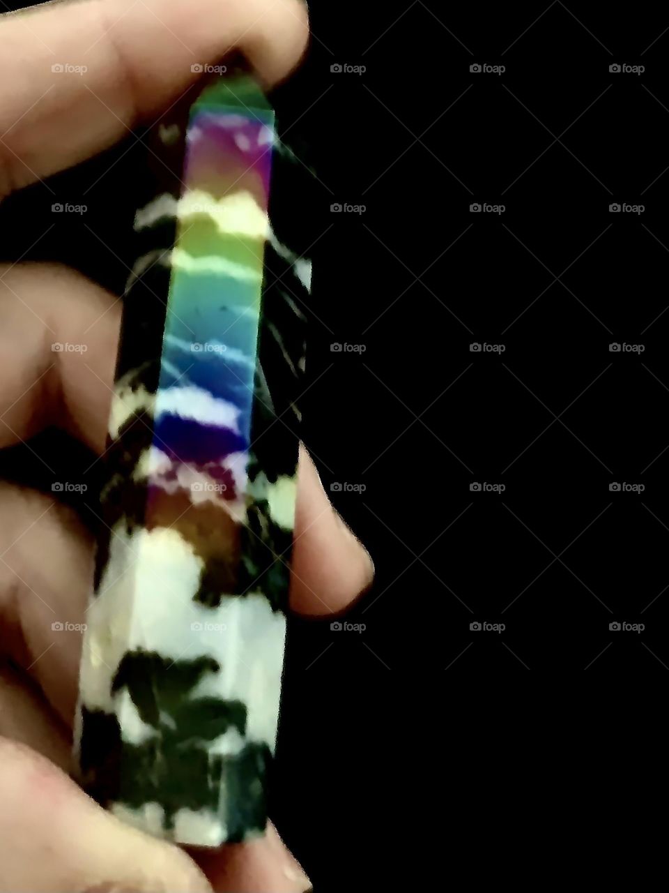 Pop of colour crystal