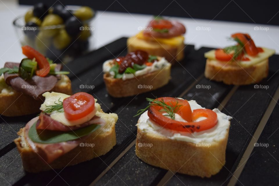 Close-up of a delicious appetizer